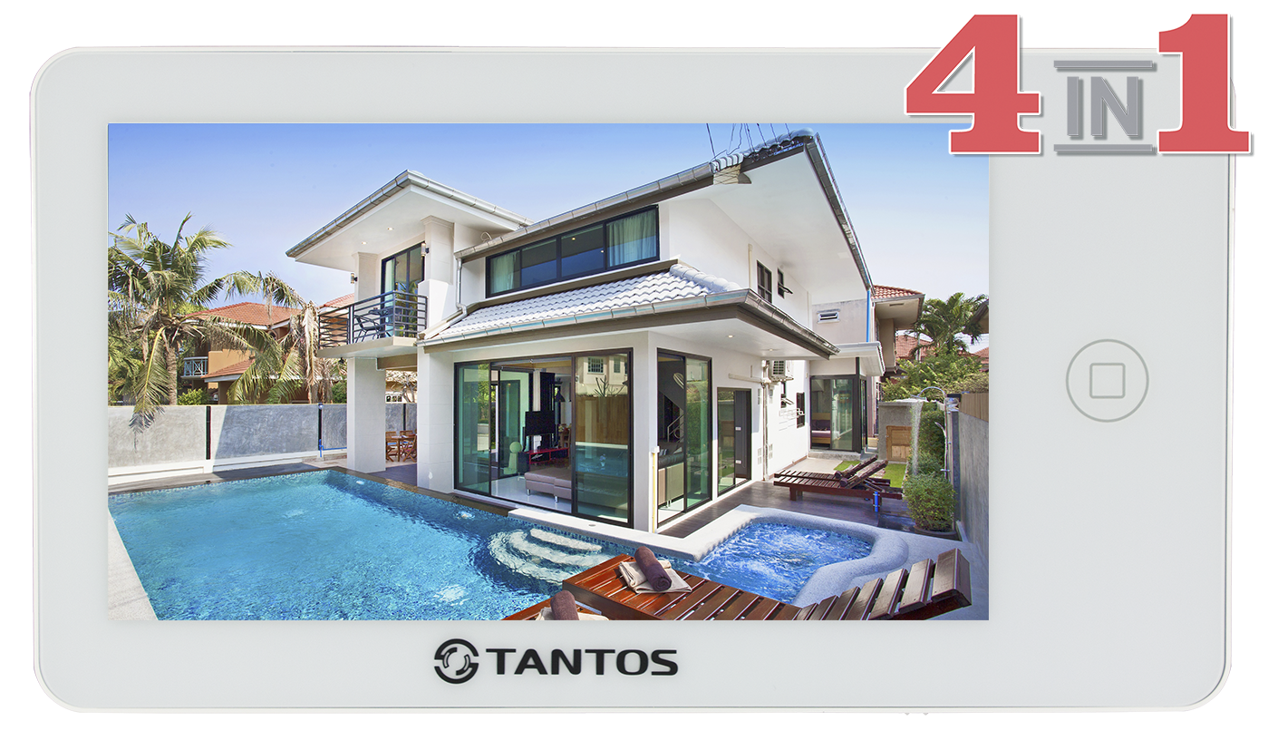 Монитор видеодомофона Tantos NEO HD (White)